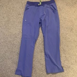 Figs Blueberry Scrub Cargo Pants size M Petite